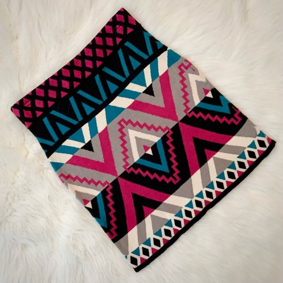 NWOT Flying Tomato Teal, Pink and Black Mini Skirt - Picture 2 of 5